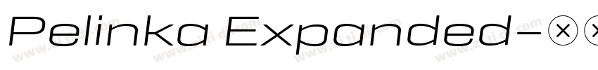 Pelinka Expanded字体转换